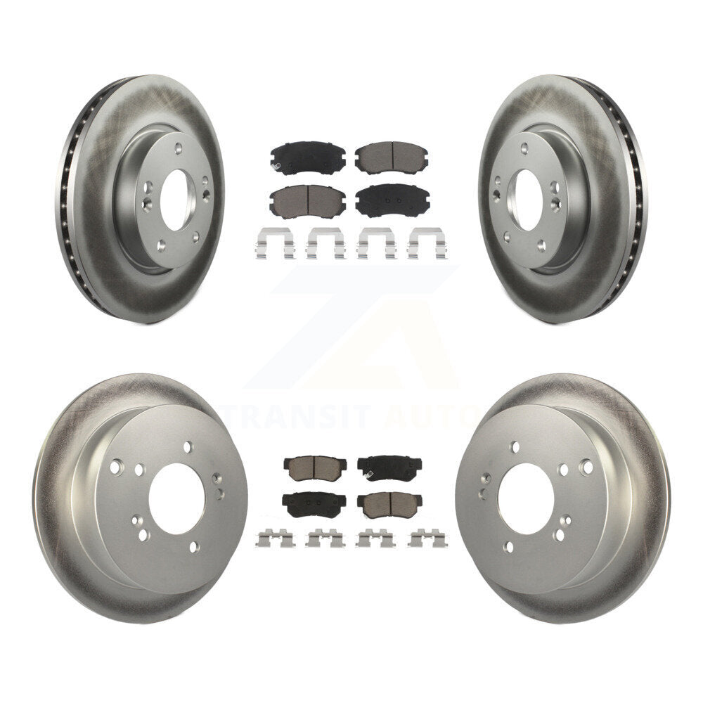 Transit Auto KGC-101241 Disc Brake Kit for 2005-2010 Hyundai Tucson, Kia Sportage - Front and Rear
