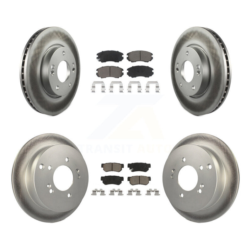 Transit Auto KGC-101241 Disc Brake Kit for 2005-2010 Hyundai Tucson, Kia Sportage - Front and Rear