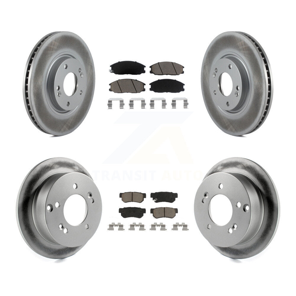 Transit Auto KGC-101245 Disc Brake Kit for 2003-2005 Hyundai XG350 - Front and Rear