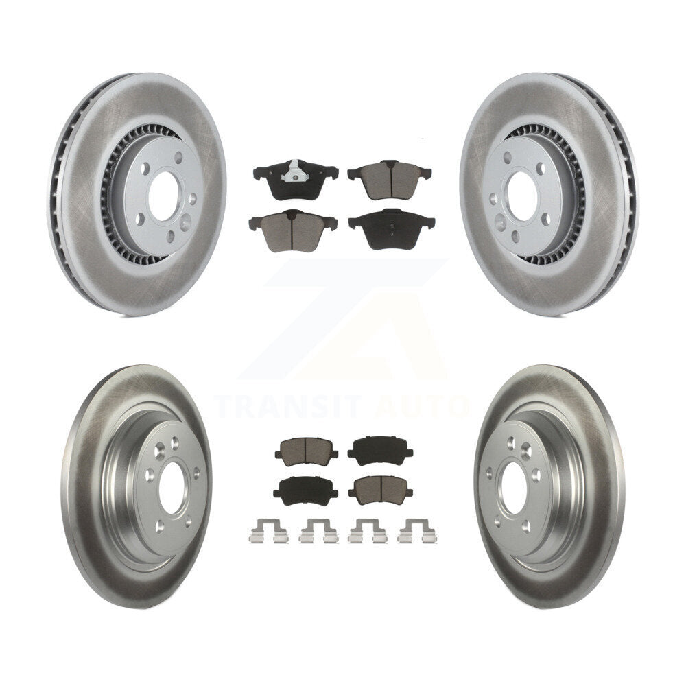 Transit Auto KGC-101249 Disc Brake Kit for 2008-2018 Volvo S60 Cross Country, Volvo V60 Cross Country and More - Front and Rear