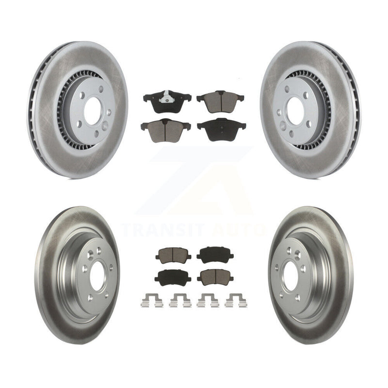 Transit Auto KGC-101249 Disc Brake Kit for 2008-2018 Volvo S60 Cross Country, Volvo V60 Cross Country and More - Front and Rear