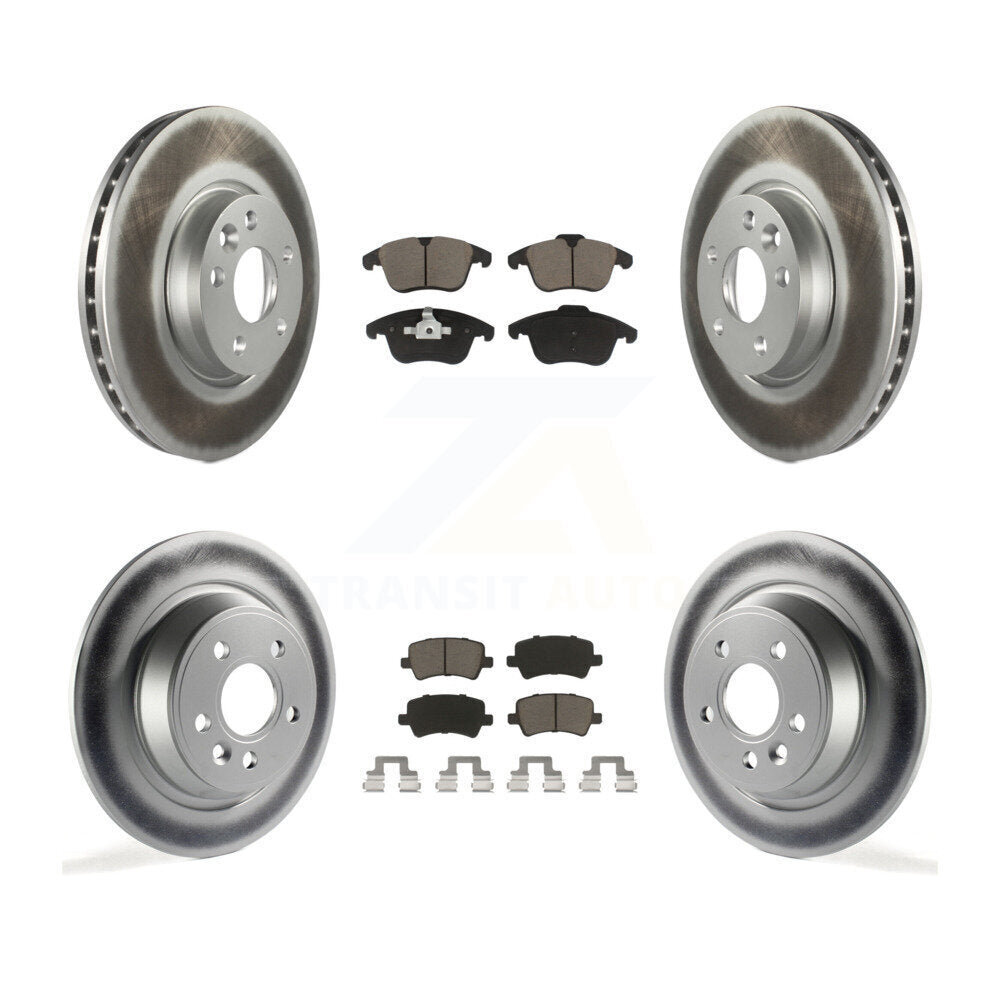 Transit Auto KGC-101252 Disc Brake Kit for 2012-2015 Land Rover Range Rover Evoque - Front and Rear
