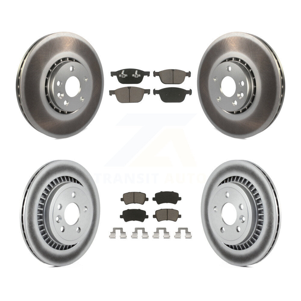 Transit Auto KGC-101254 Disc Brake Kit for 2010-2015 Volvo XC60 - Front and Rear