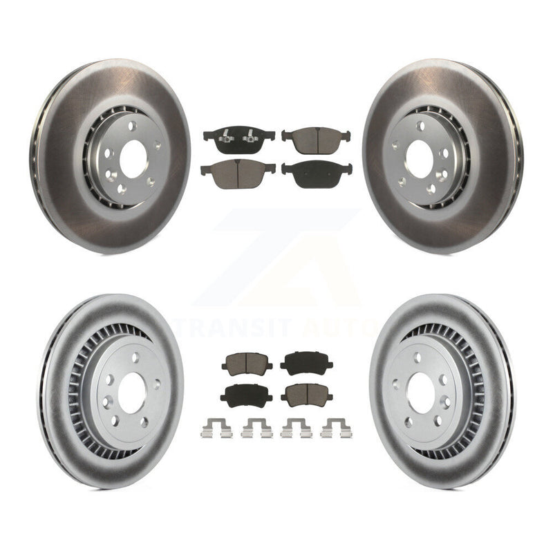 Transit Auto KGC-101254 Disc Brake Kit for 2010-2015 Volvo XC60 - Front and Rear