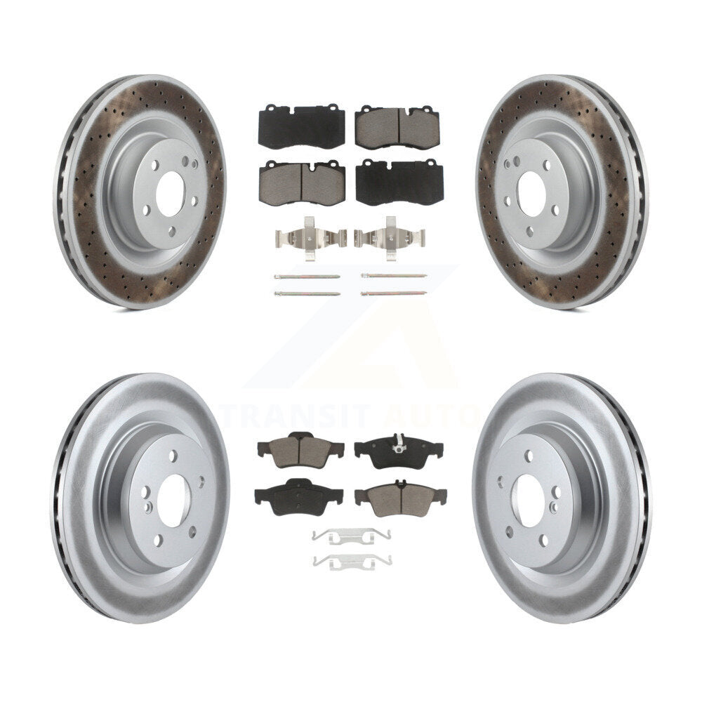 Transit Auto KGC-101260 Disc Brake Kit for 2007-2014 Mercedes-Benz S350, Mercedes-Benz S550 and More - Front and Rear