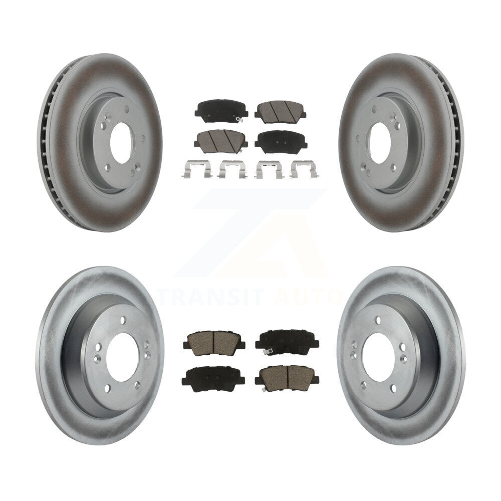Transit Auto KGC-101265 Disc Brake Kit for 2014-2017 Kia Rondo - Front and Rear