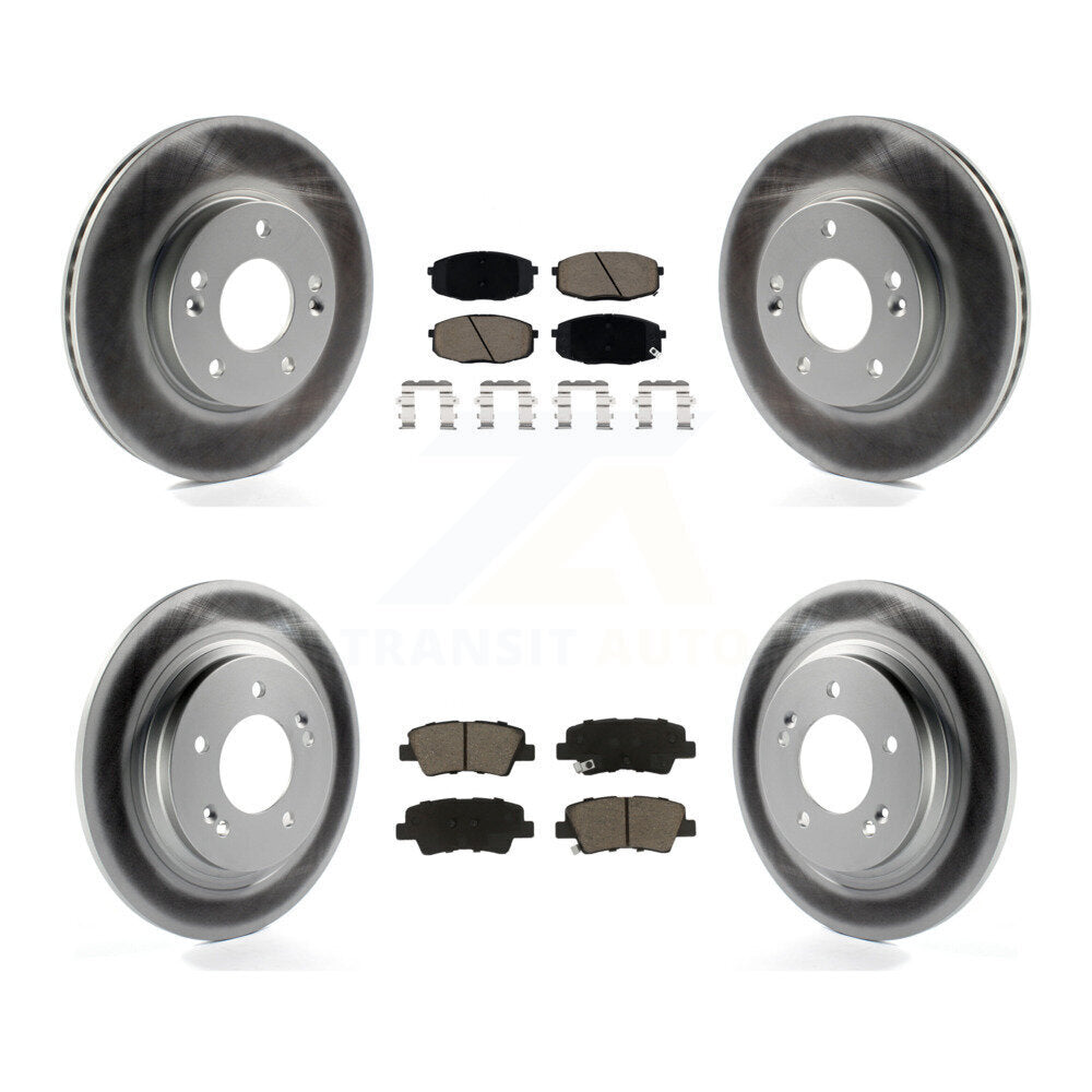 Transit Auto KGC-101271 Disc Brake Kit for 2018-2022 Kia Forte5, Hyundai Elantra GT - Front and Rear