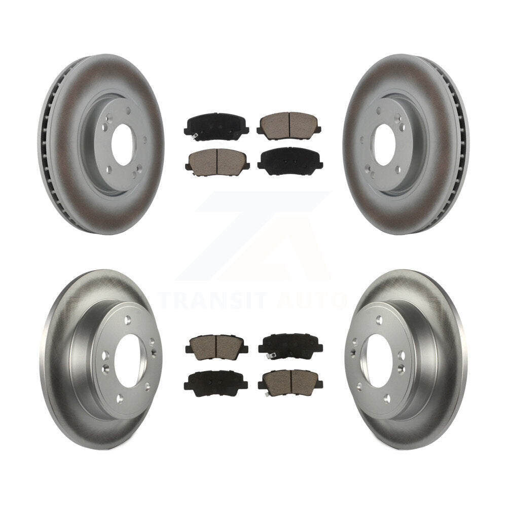 Transit Auto KGC-101272 Disc Brake Kit for 2016-2018 Kia Forte, Kia Forte5, Hyundai Veloster - Front and Rear