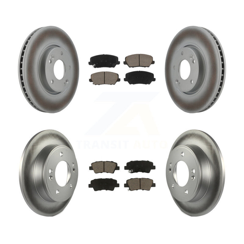 Transit Auto KGC-101272 Disc Brake Kit for 2016-2018 Kia Forte, Kia Forte5, Hyundai Veloster - Front and Rear