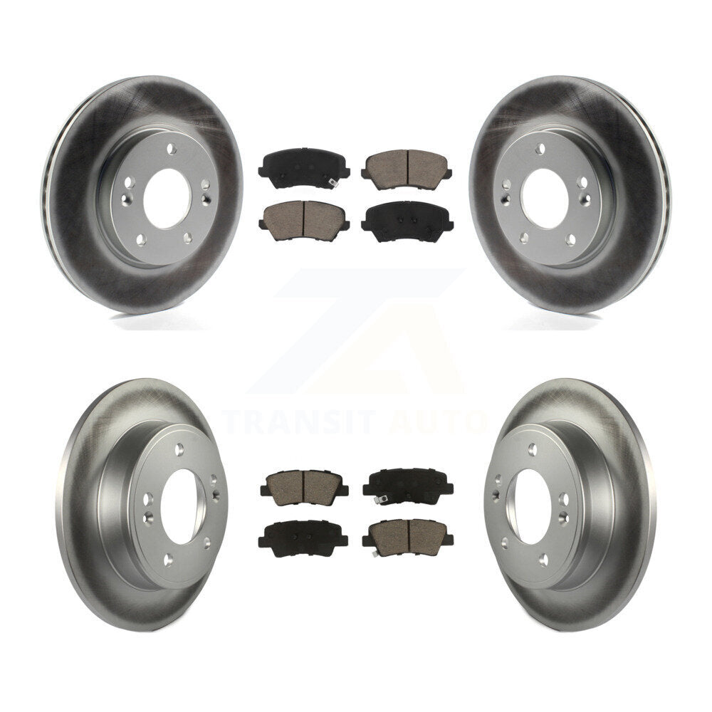 Transit Auto KGC-101273 Disc Brake Kit for 2016-2018 Hyundai Elantra GT, Kia Forte and More - Front and Rear