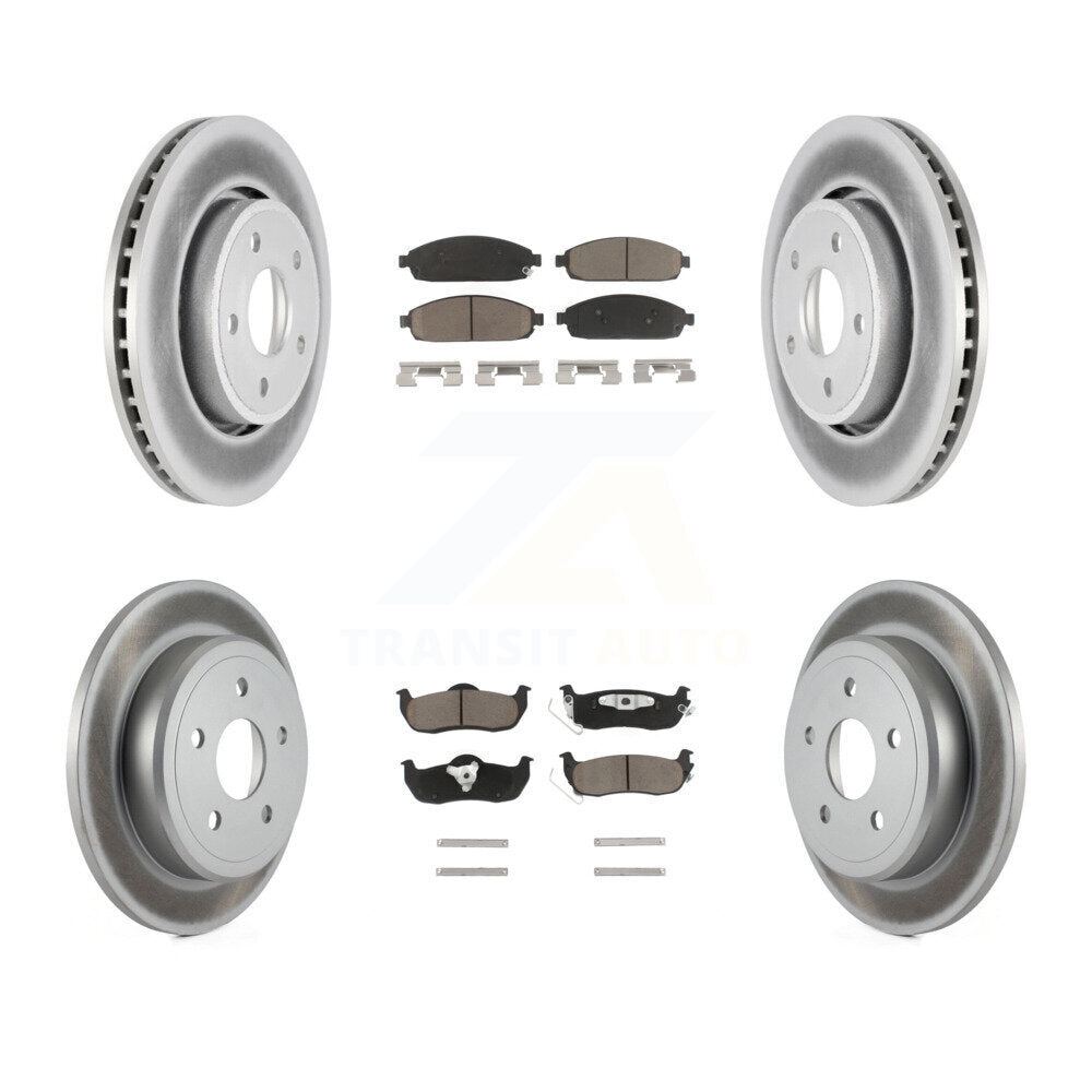 Transit Auto KGC-101284 Disc Brake Kit for 2005-2010 Jeep Grand Cherokee, Jeep Commander - Front and Rear