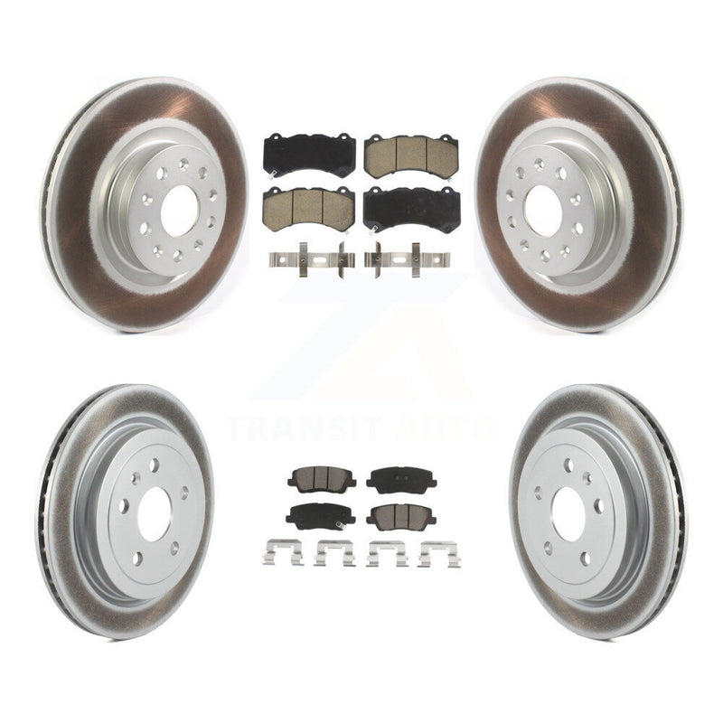 Transit Auto KGC-101291 Disc Brake Kit for 2016 Cadillac CTS - Front and Rear