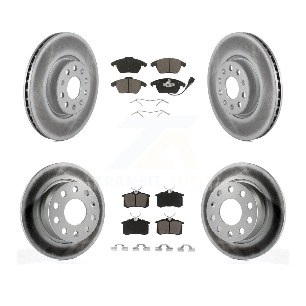 Transit Auto KGC-101301 Disc Brake Kit for 2014-2018 Volkswagen Jetta, Volkswagen Beetle - Front and Rear