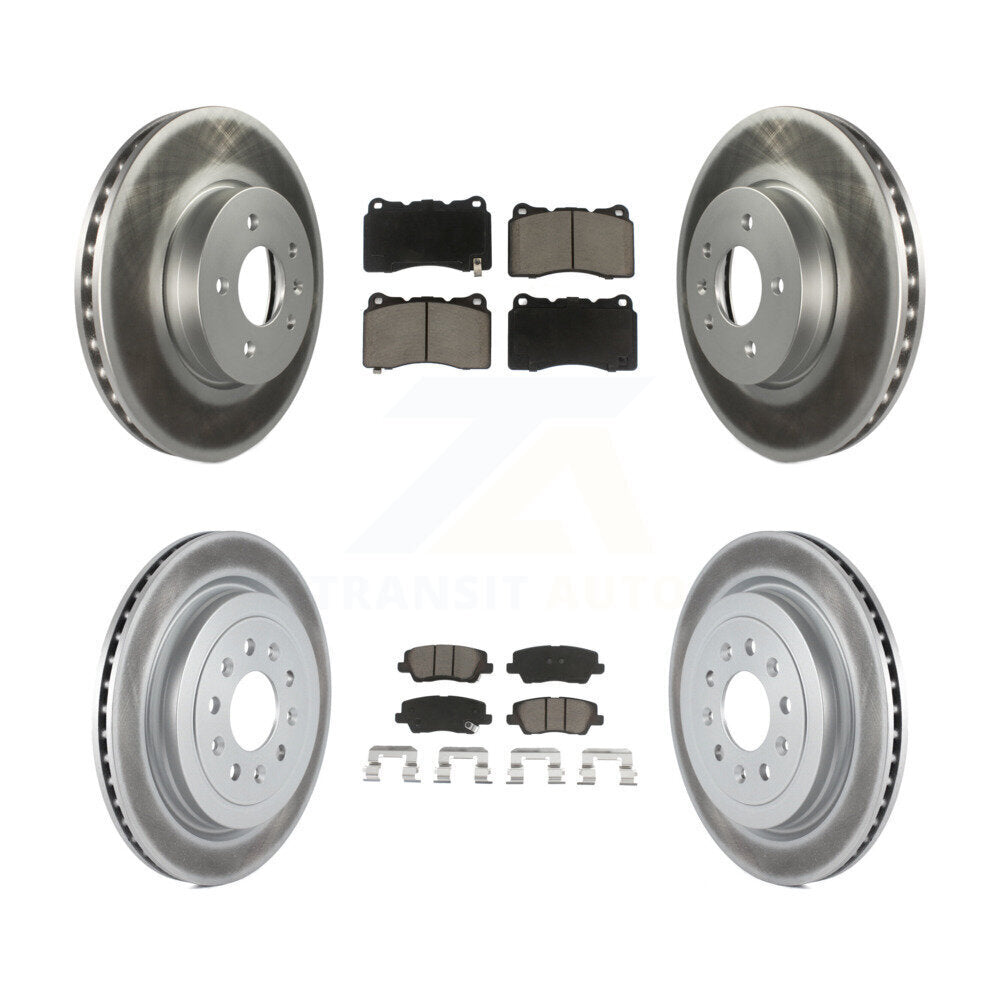 Transit Auto KGC-101310 Disc Brake Kit for 2013-2015 Cadillac ATS - Front and Rear