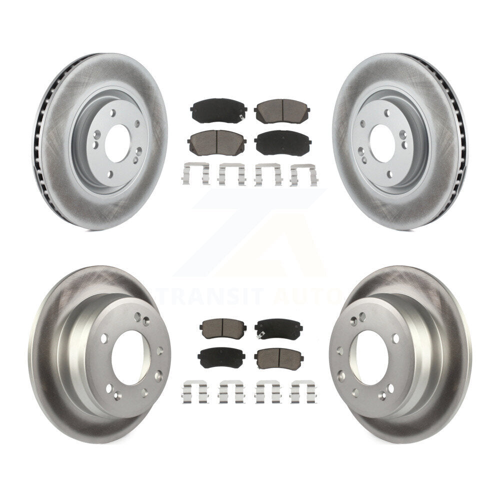 Transit Auto KGC-101320 Disc Brake Kit for 2015 Hyundai Tucson - Front and Rear