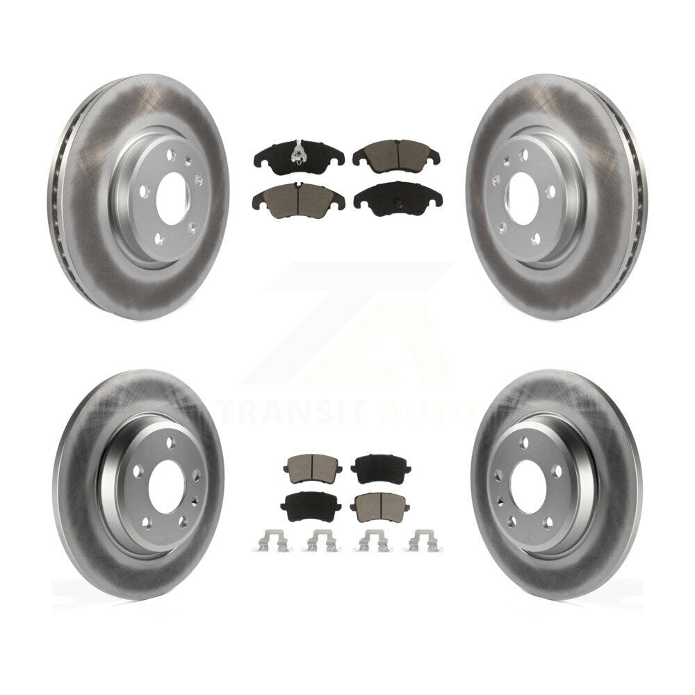 Transit Auto KGC-101337 Disc Brake Kit for 2011-2017 Audi A4 Quattro, Audi A5 and More - Front and Rear