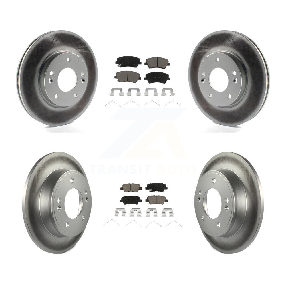 Transit Auto KGC-101345 Disc Brake Kit for 2017-2020 Hyundai Elantra - Front and Rear