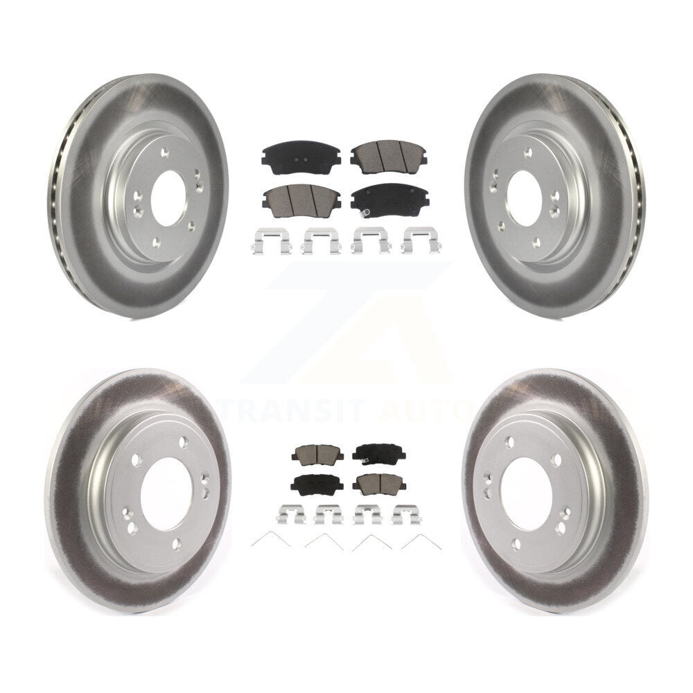 Transit Auto KGC-101346 Disc Brake Kit for 2017-2020 Hyundai Elantra - Front and Rear