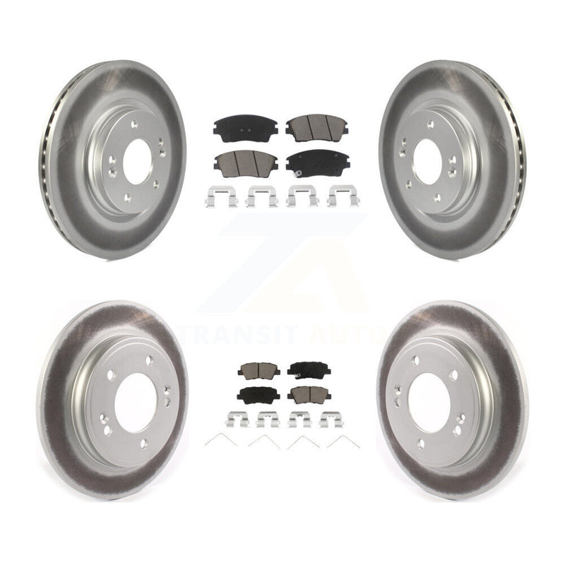 Transit Auto KGC-101346 Disc Brake Kit for 2017-2020 Hyundai Elantra - Front and Rear