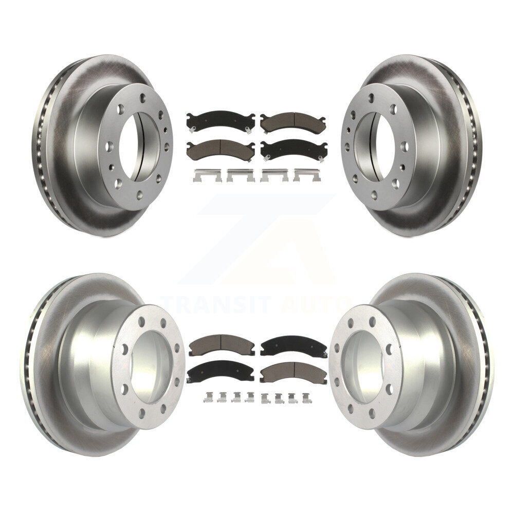 Transit Auto KGC-101350 Disc Brake Kit for 2009-2020 Chevrolet Express 4500, GMC Savana 4500 - Front and Rear