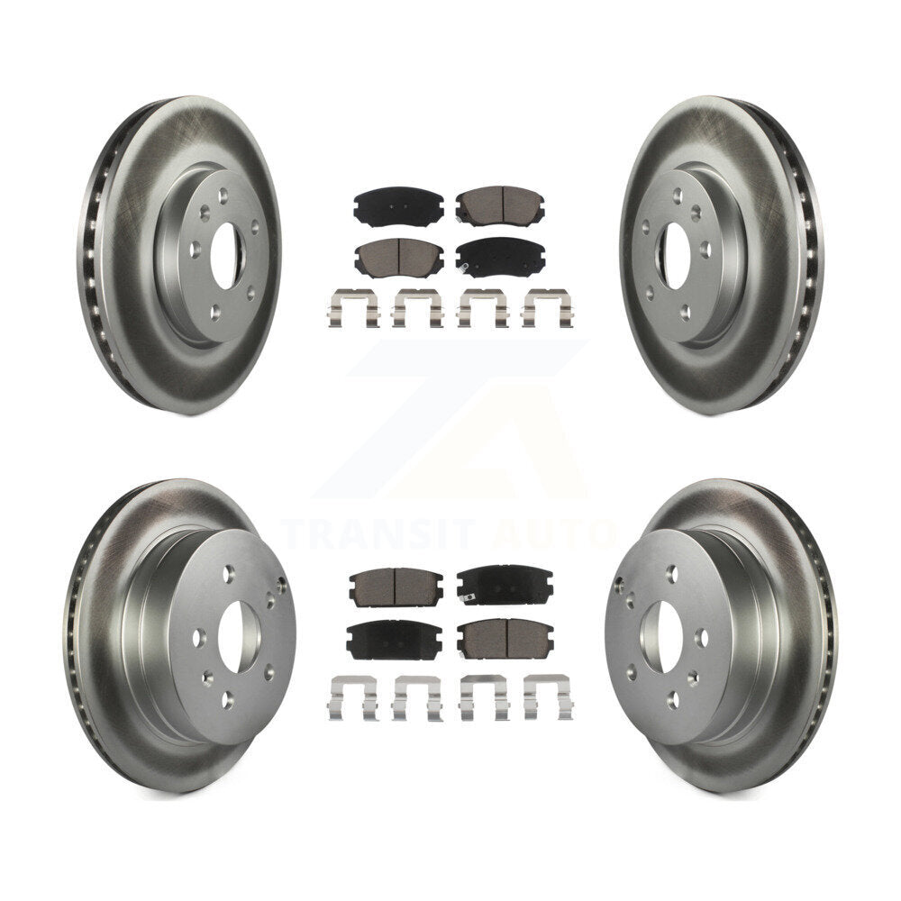 Transit Auto KGC-101353 Disc Brake Kit for 2010-2017 GMC Terrain, Chevrolet Equinox - Front and Rear