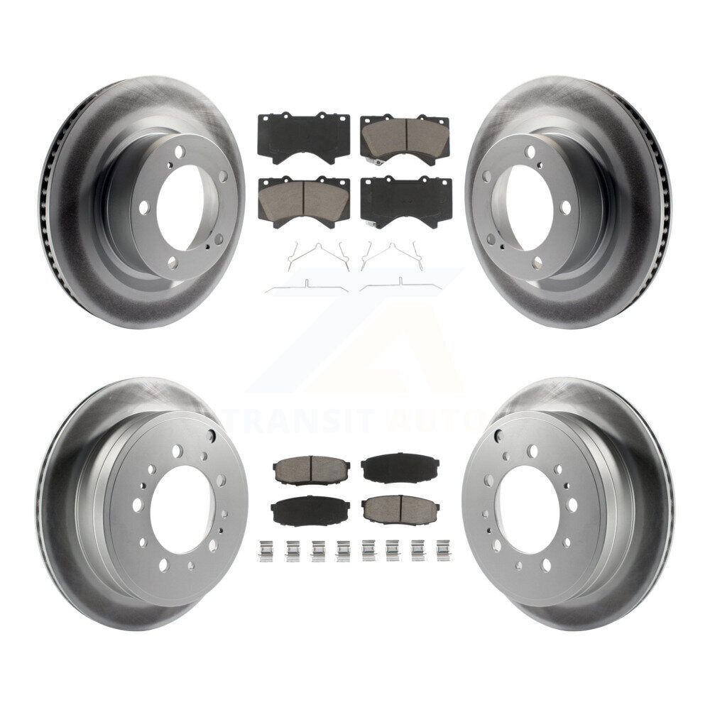 Transit Auto KGC-101360 Disc Brake Kit for 2007-2022 Toyota Land Cruiser, Lexus LX570 and More - Front and Rear