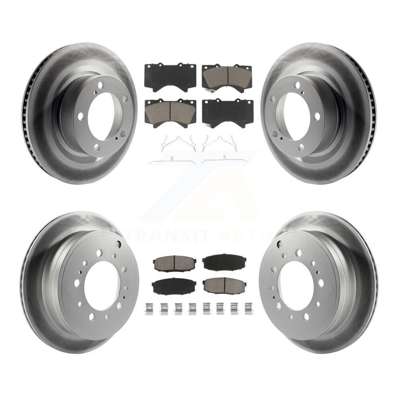 Transit Auto KGC-101360 Disc Brake Kit for 2007-2022 Toyota Land Cruiser, Lexus LX570 and More - Front and Rear