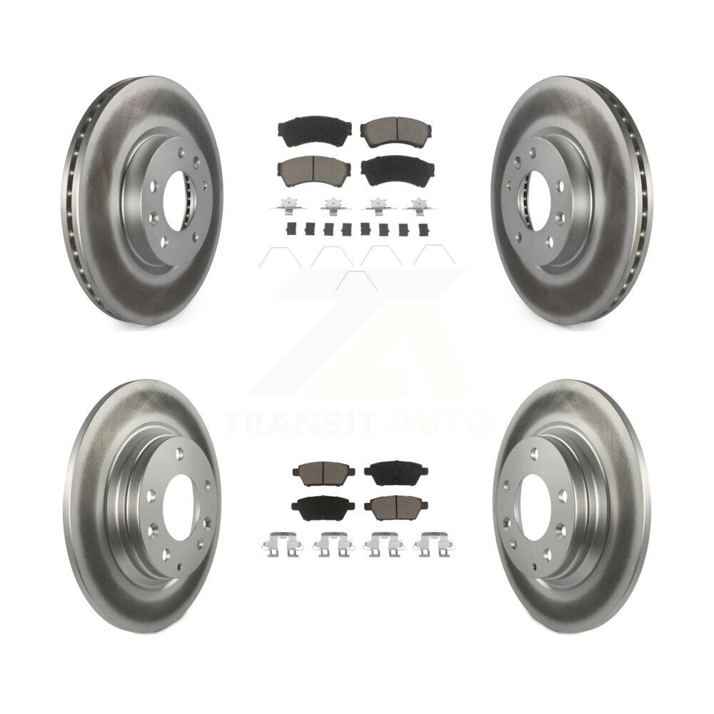 Transit Auto KGC-101361 Disc Brake Kit for 2006-2013 Mazda 6, Lincoln MKZ and More - Front and Rear