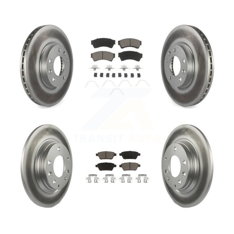 Transit Auto KGC-101361 Disc Brake Kit for 2006-2013 Mazda 6, Lincoln MKZ and More - Front and Rear