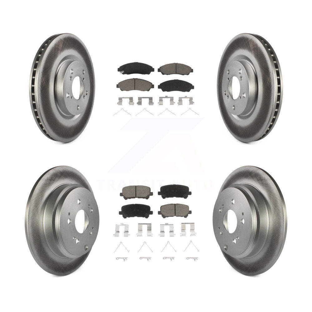 Transit Auto KGC-101371 Disc Brake Kit for 2007-2015 Acura ZDX, Honda Pilot, Acura MDX - Front and Rear