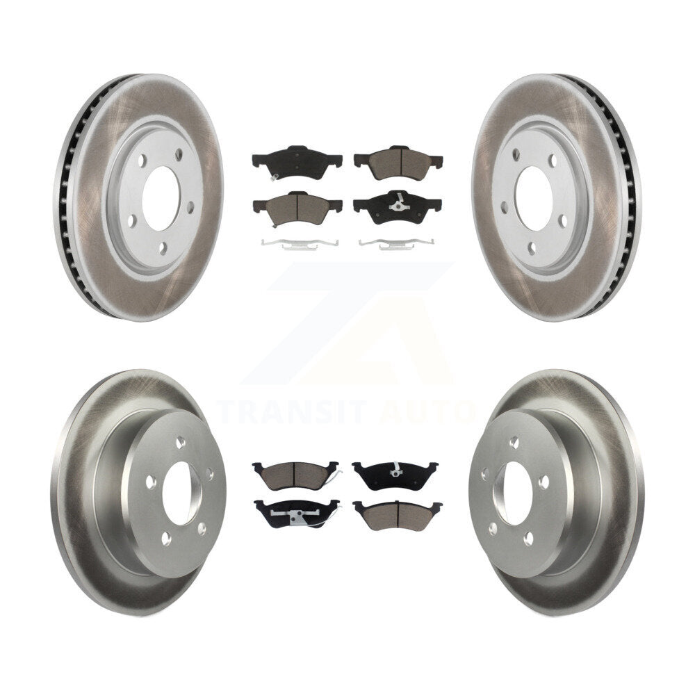Transit Auto KGC-101381 Disc Brake Kit for 2001-2007 Dodge Grand Caravan, Chrysler Town & Country and More - Front and Rear
