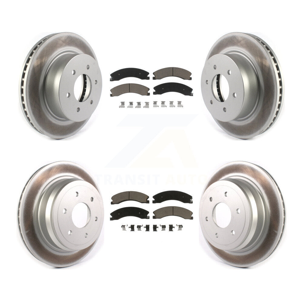 Transit Auto KGC-101386 Disc Brake Kit for 2016-2024 Nissan TITAN XD - Front and Rear