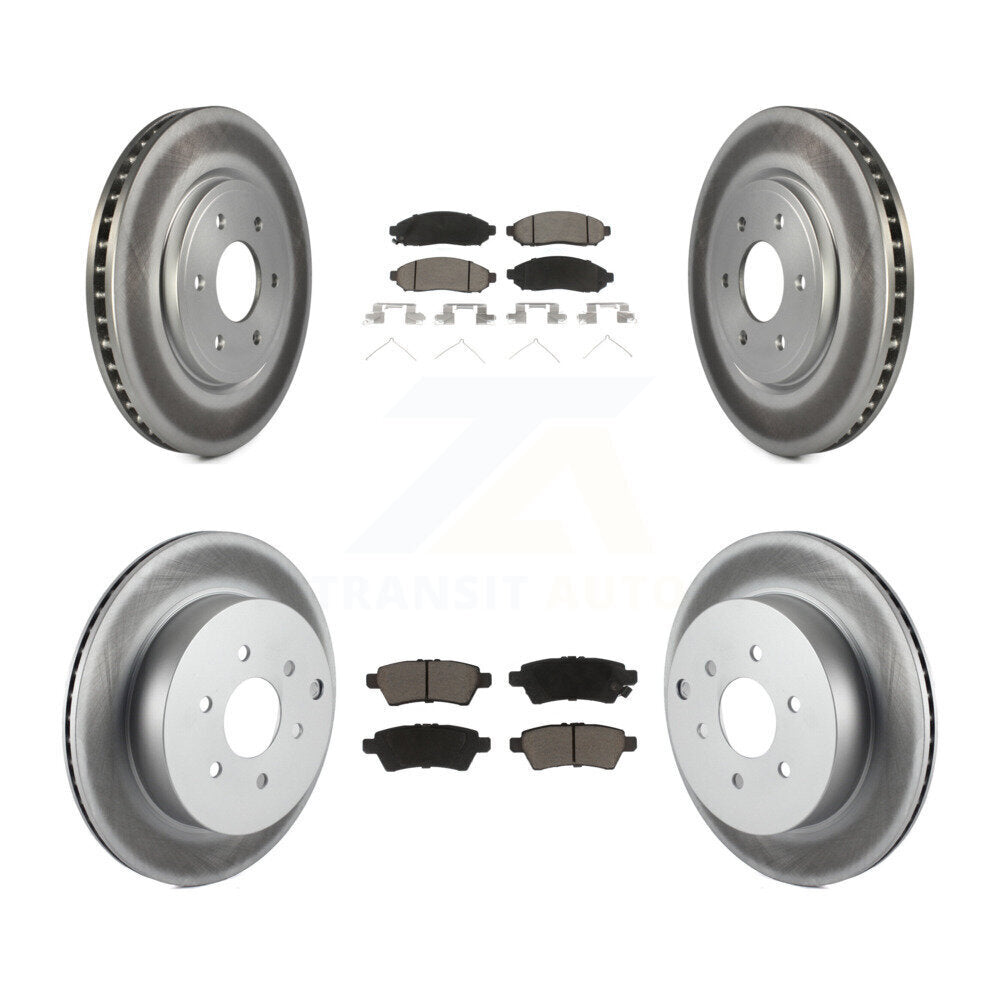 Transit Auto KGC-101391 Disc Brake Kit for 2005-2012 Nissan Pathfinder - Front and Rear