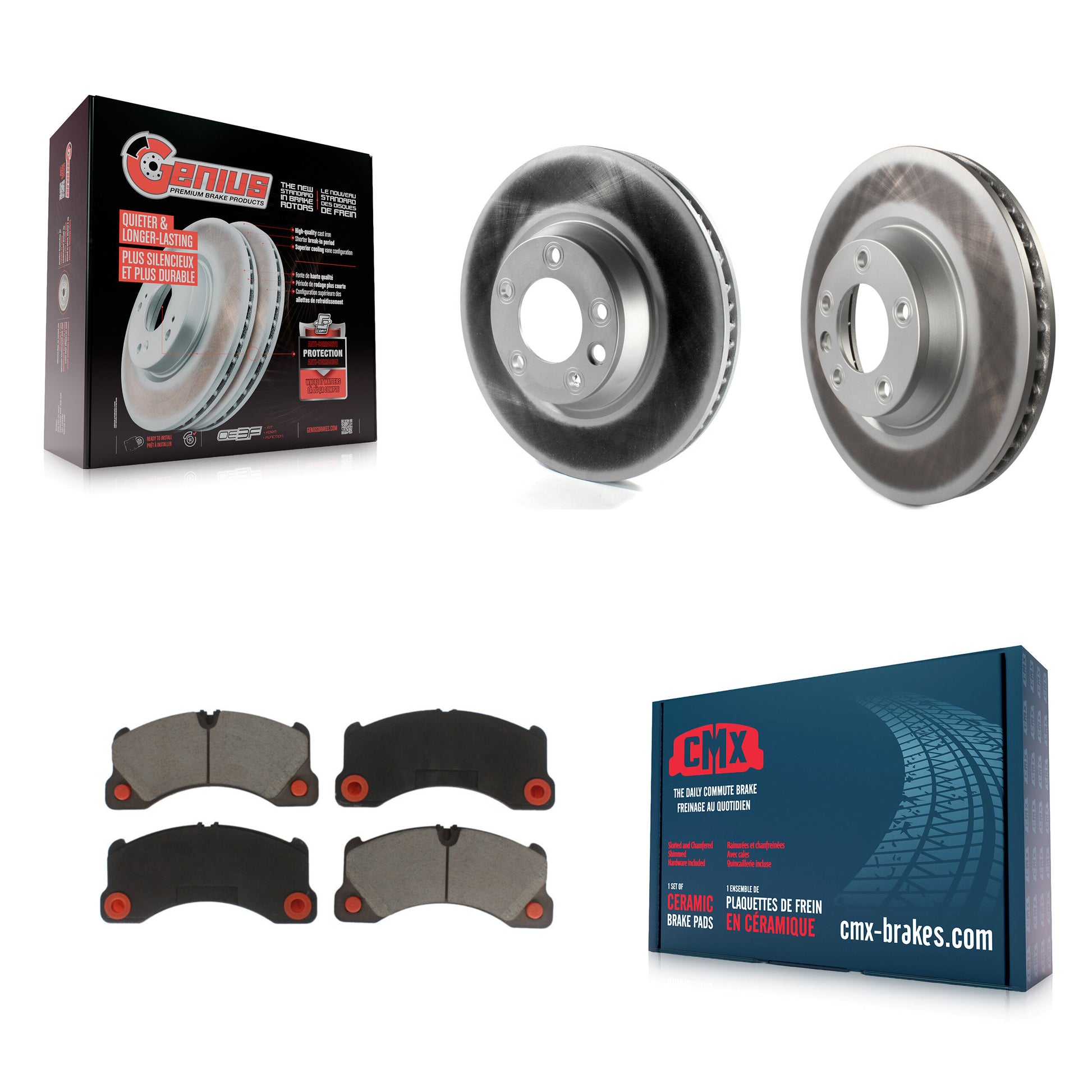 Transit Auto KGC-101407 Disc Brake Kit for 2011-2013 Porsche Cayenne - Front