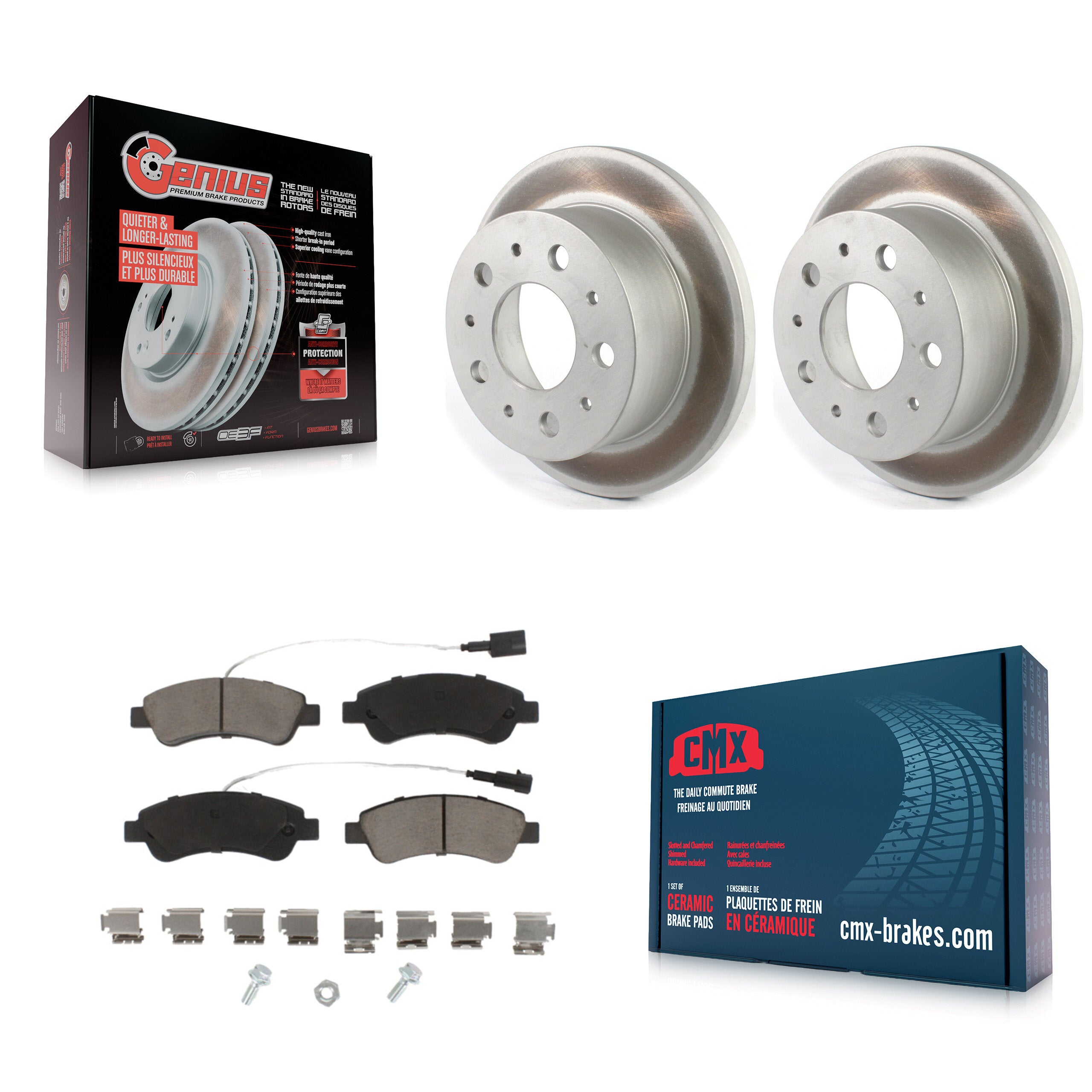 Transit Auto KGC-101413 Disc Brake Kit for 2014-2021 Ram ProMaster 1500, Ram ProMaster 2500, Ram ProMaster 3500 - Rear