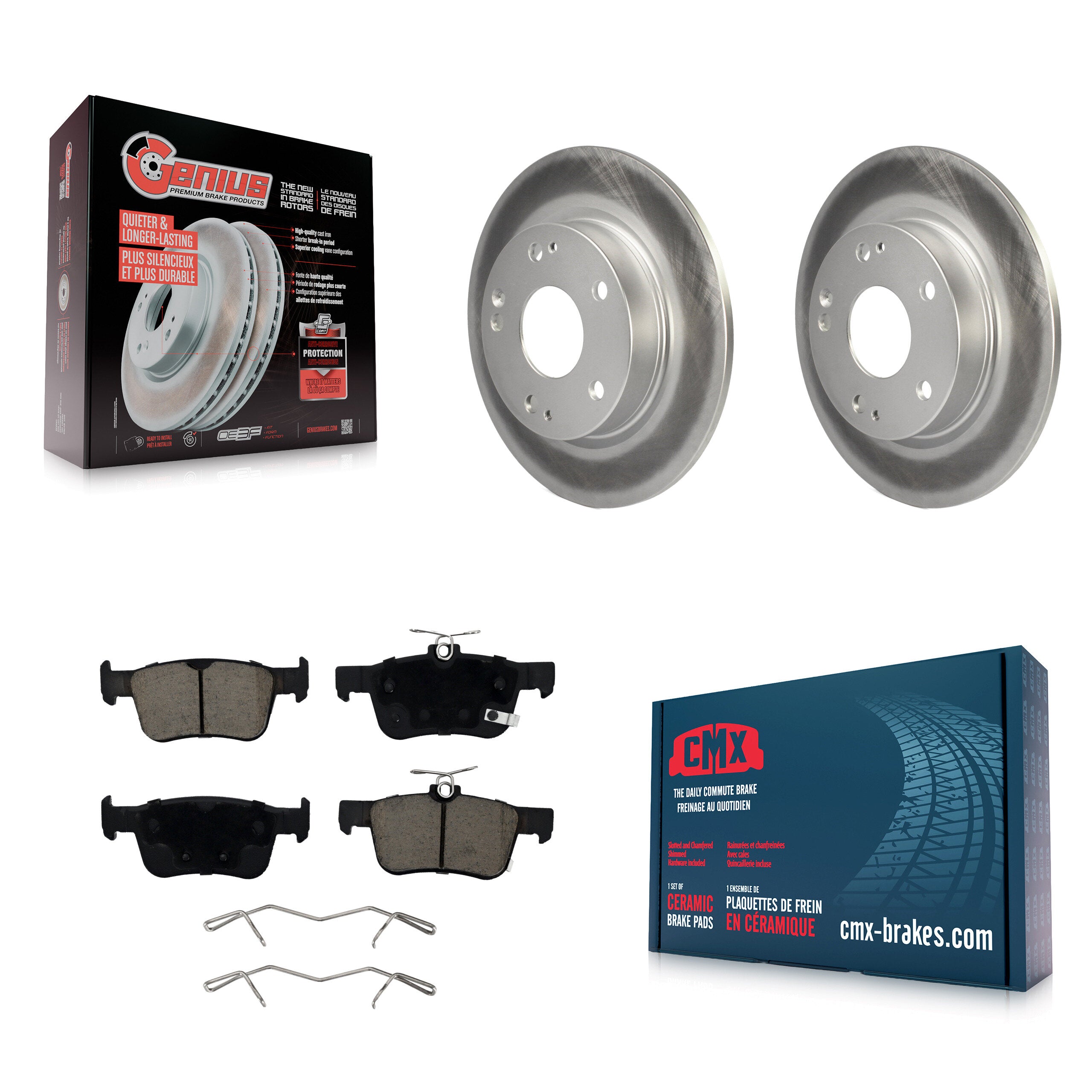 Transit Auto KGC-101418 Disc Brake Kit for 2019-2022 Honda Civic, Honda Insight - Rear