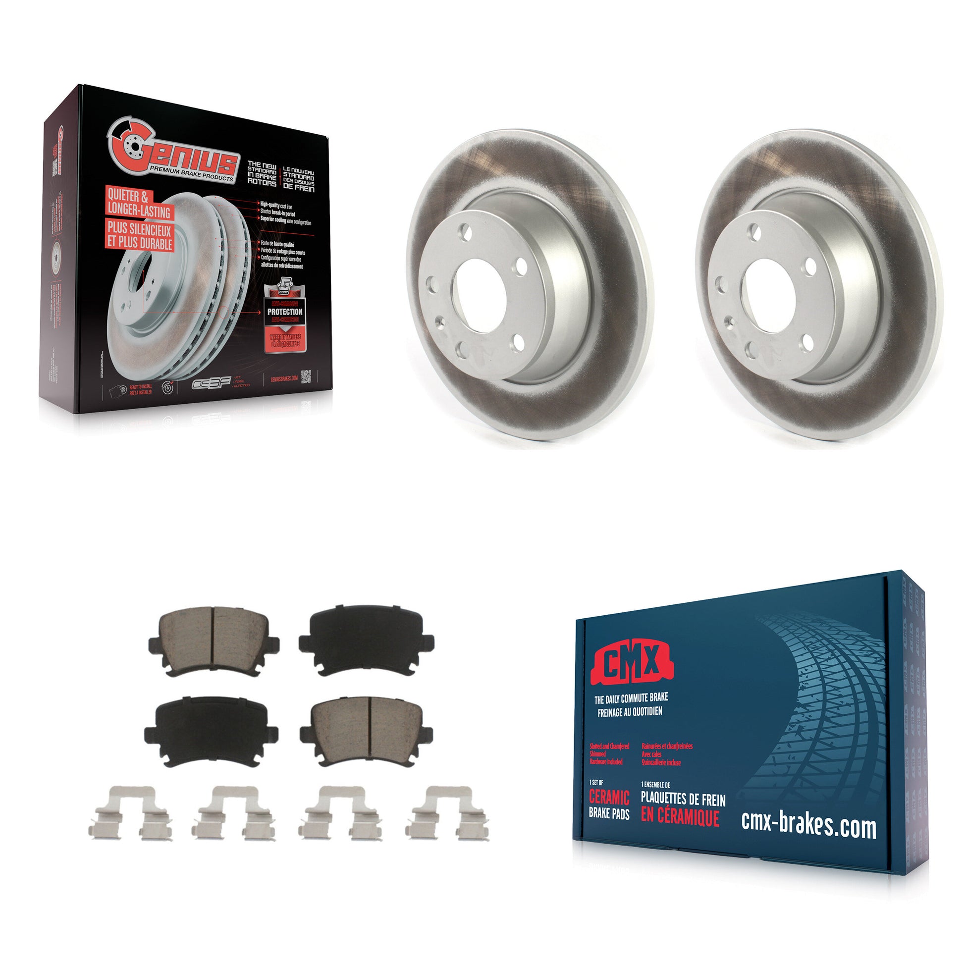 Transit Auto KGC-101437 Disc Brake Kit for 2008-2015 Audi TT, Audi TT Quattro - Rear