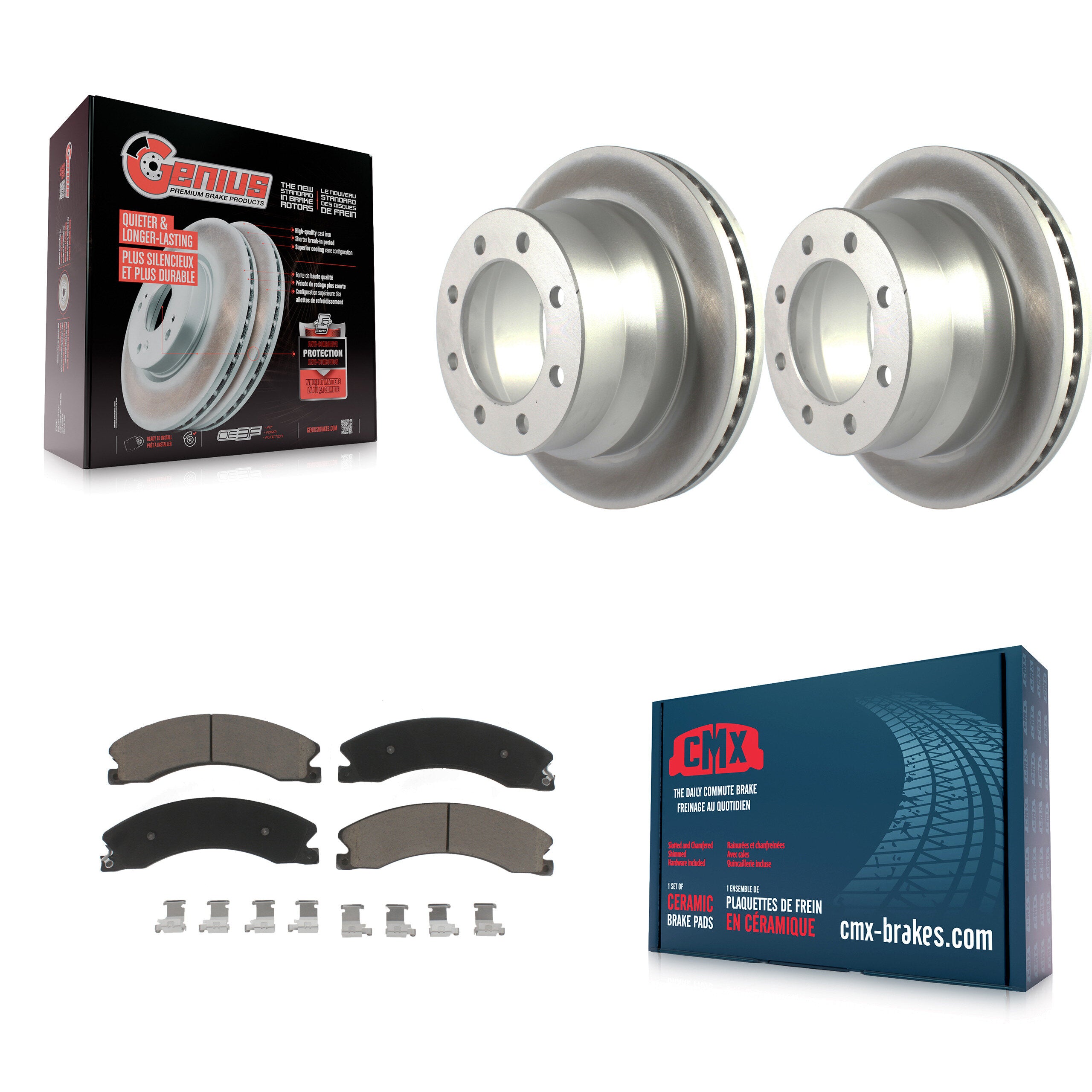 Transit Auto KGC-101438 Disc Brake Kit for 2009-2020 Chevrolet Express 4500, Chevrolet Express 3500 and More - Rear