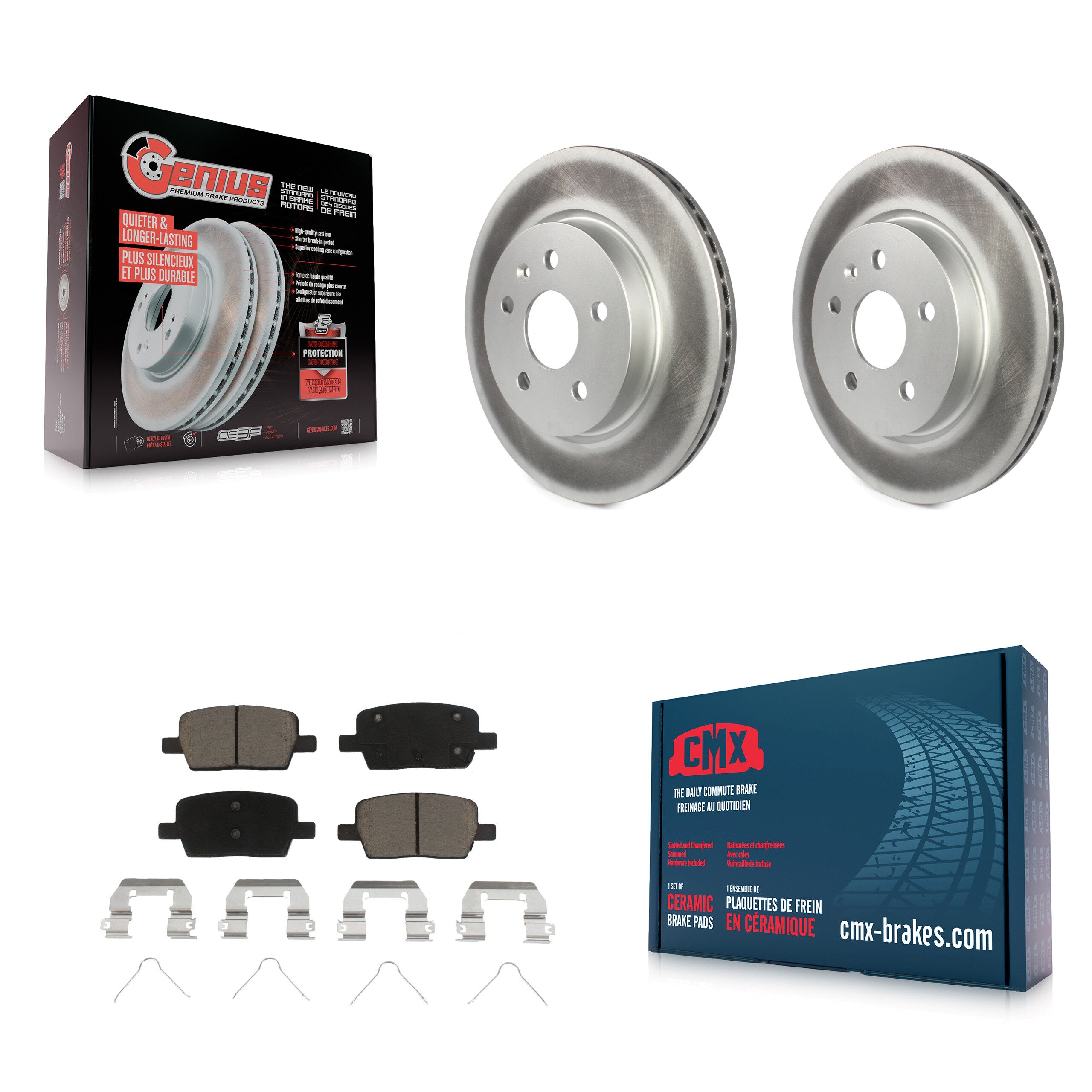 Transit Auto KGC-101455 Disc Brake Kit for 2016-2022 Chevrolet Camaro, Cadillac CT6 - Rear