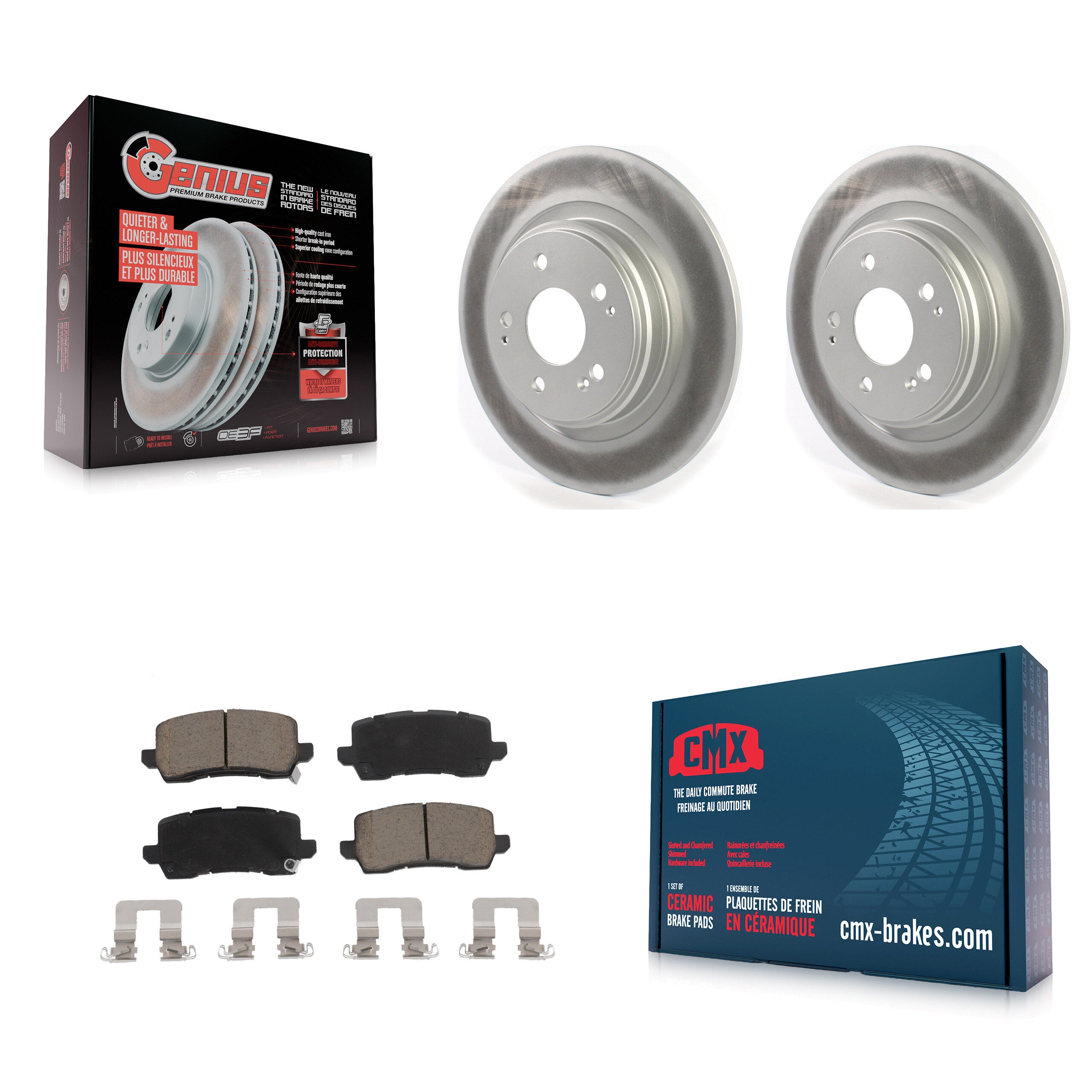 Transit Auto KGC-101470 Disc Brake Kit for 2017-2020 Acura MDX - Rear