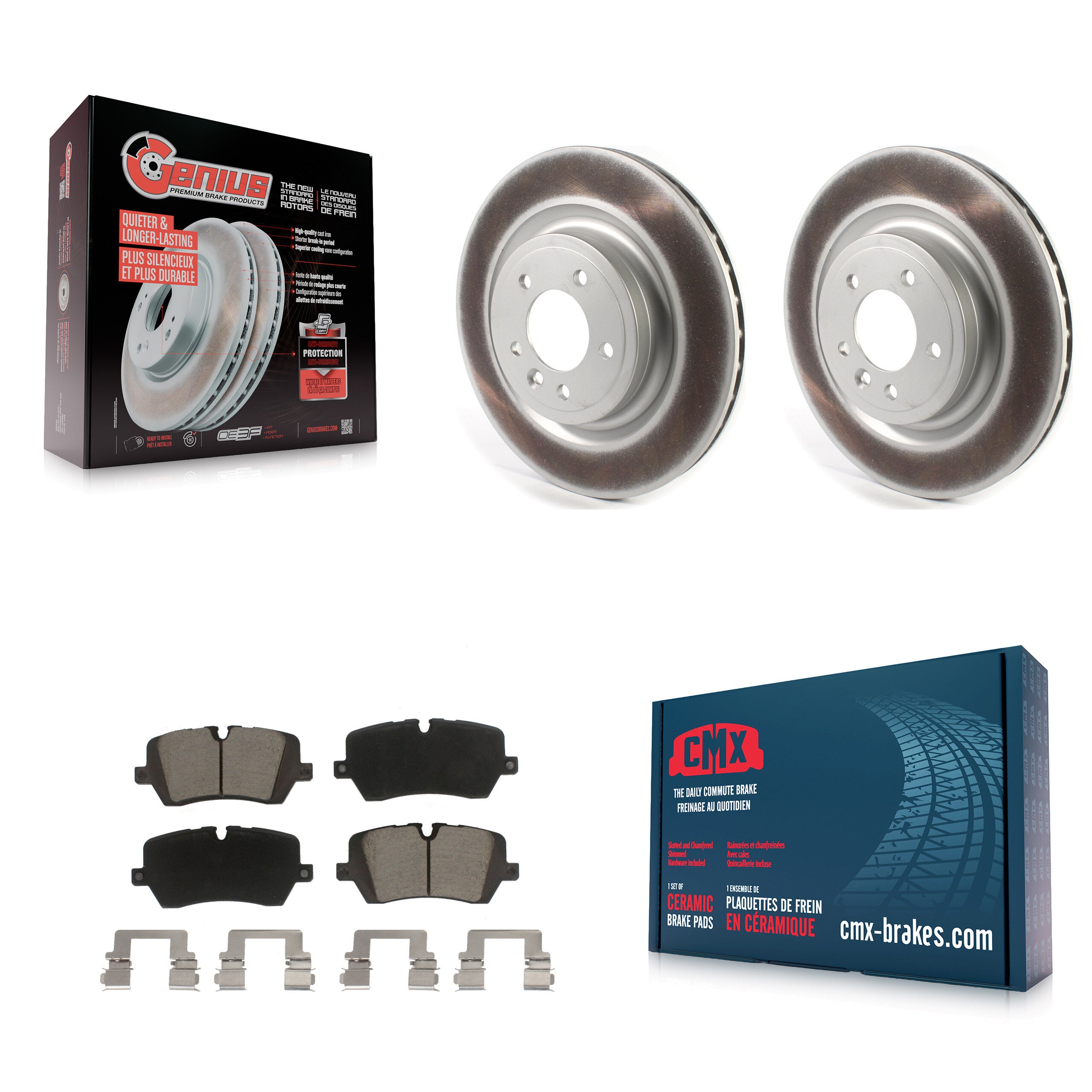 Transit Auto KGC-101482 Disc Brake Kit for 2014-2024 Land Rover Discovery, Land Rover Range Rover, Land Rover Range Rover Sport - Rear