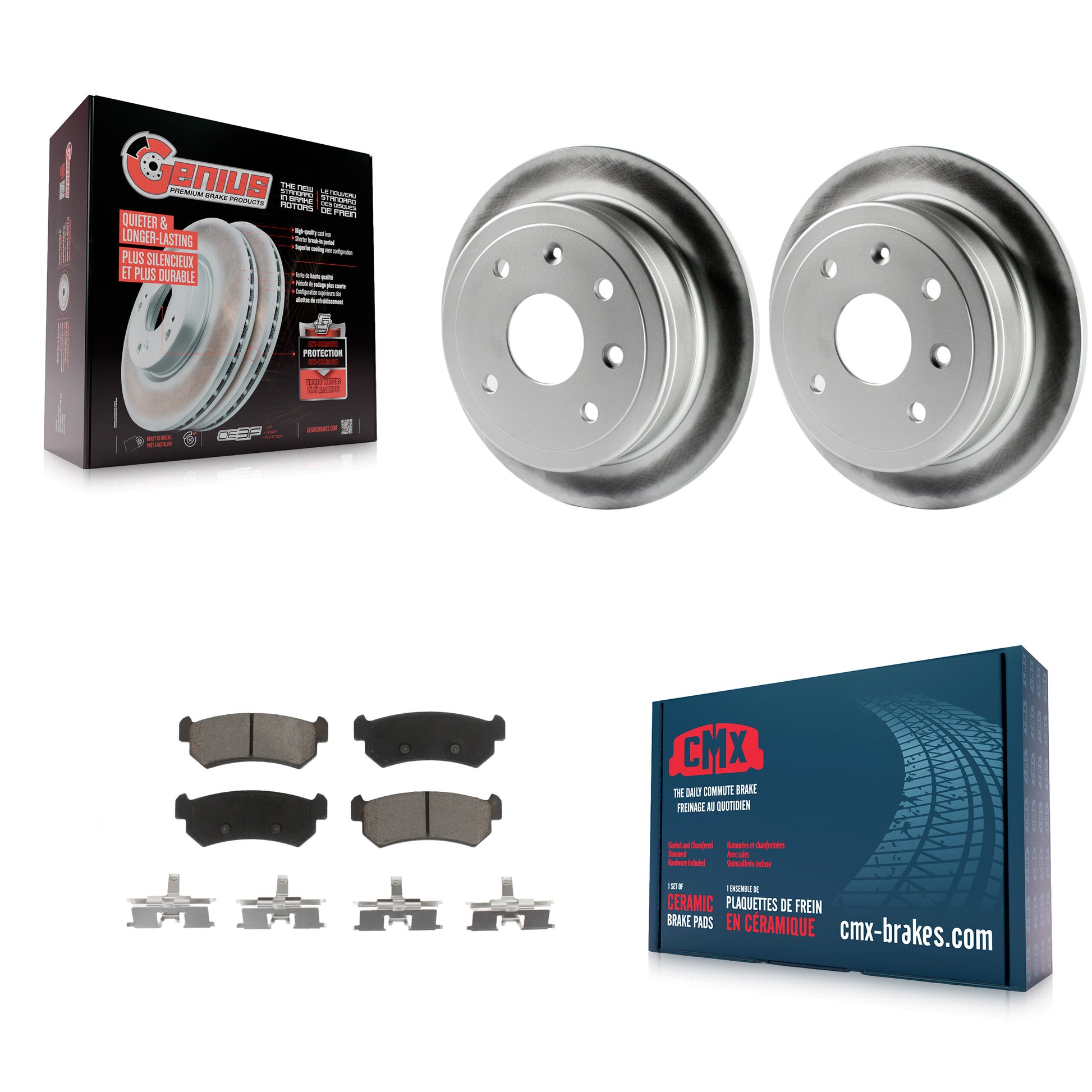 Transit Auto KGC-101487 Disc Brake Kit for 2004-2006 Suzuki Reno, Chevrolet Optra, Suzuki Forenza - Rear