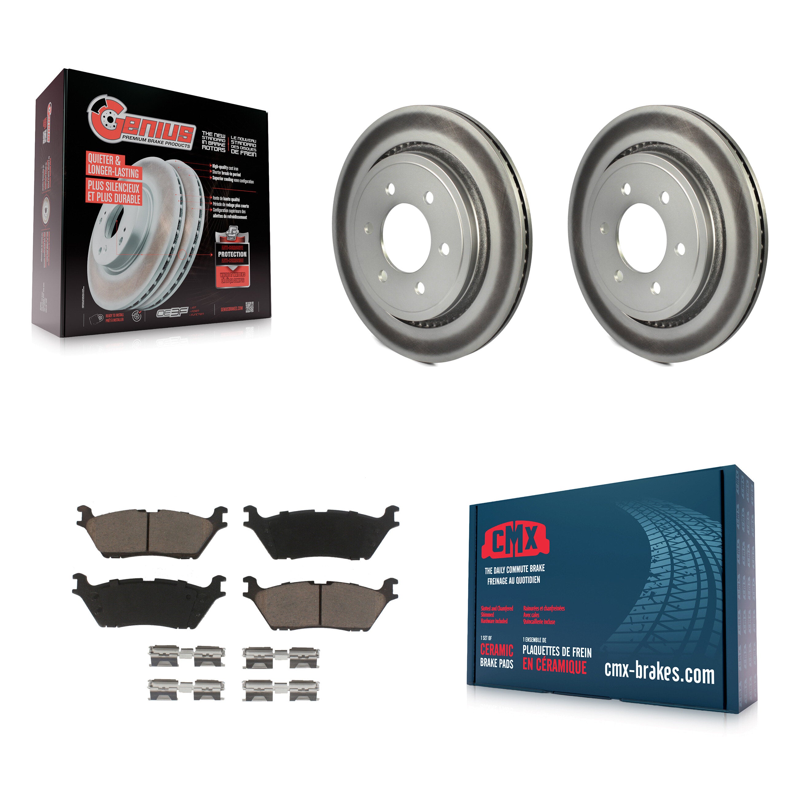 Transit Auto KGC-101493 Disc Brake Kit for 2015-2017 Ford F-150 - Rear