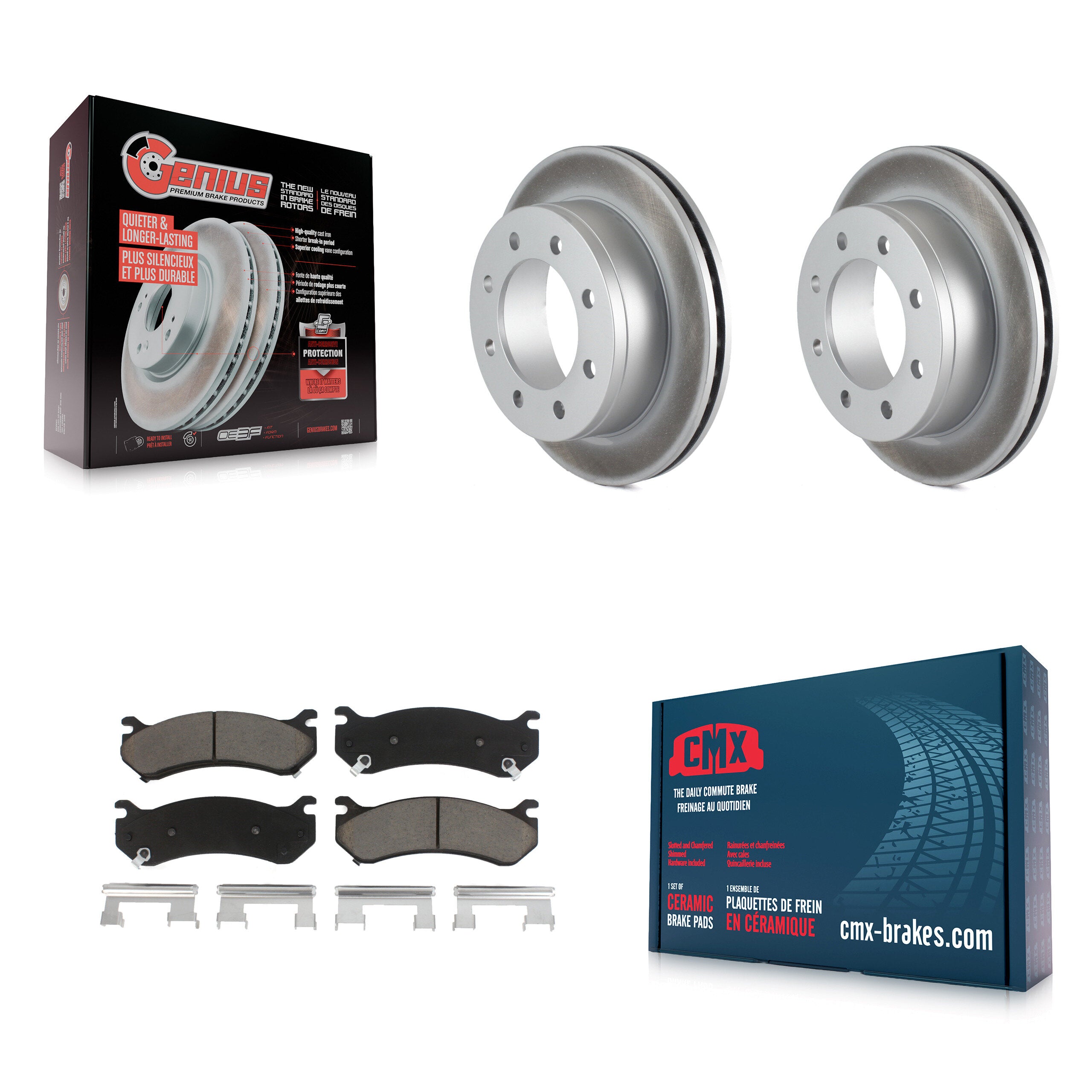 Transit Auto KGC-101494 Disc Brake Kit for 1999-2013 Chevrolet Suburban 2500, GMC Yukon XL 2500 and More - Rear