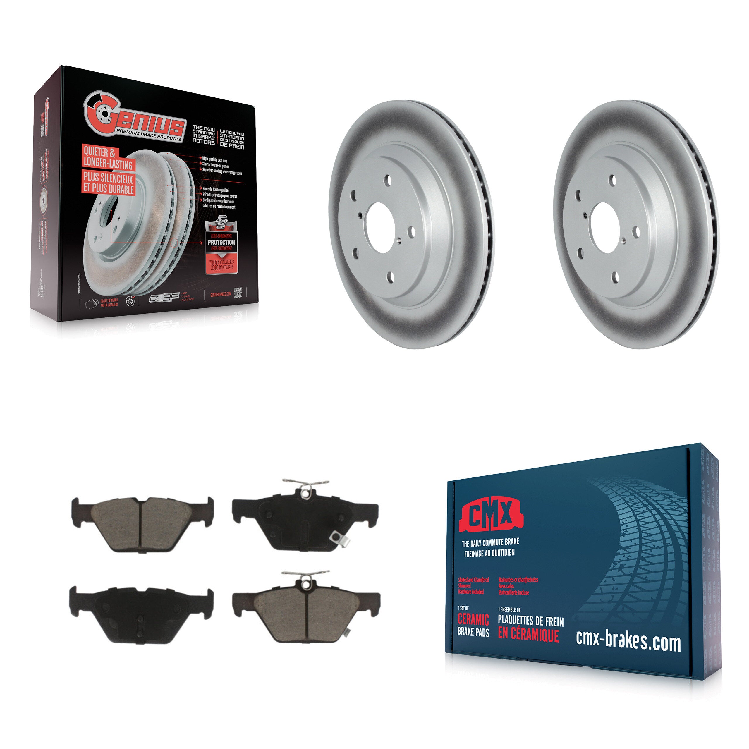 Transit Auto KGC-101516 Disc Brake Kit for 2019-2024 Subaru Crosstrek, Subaru Forester - Rear
