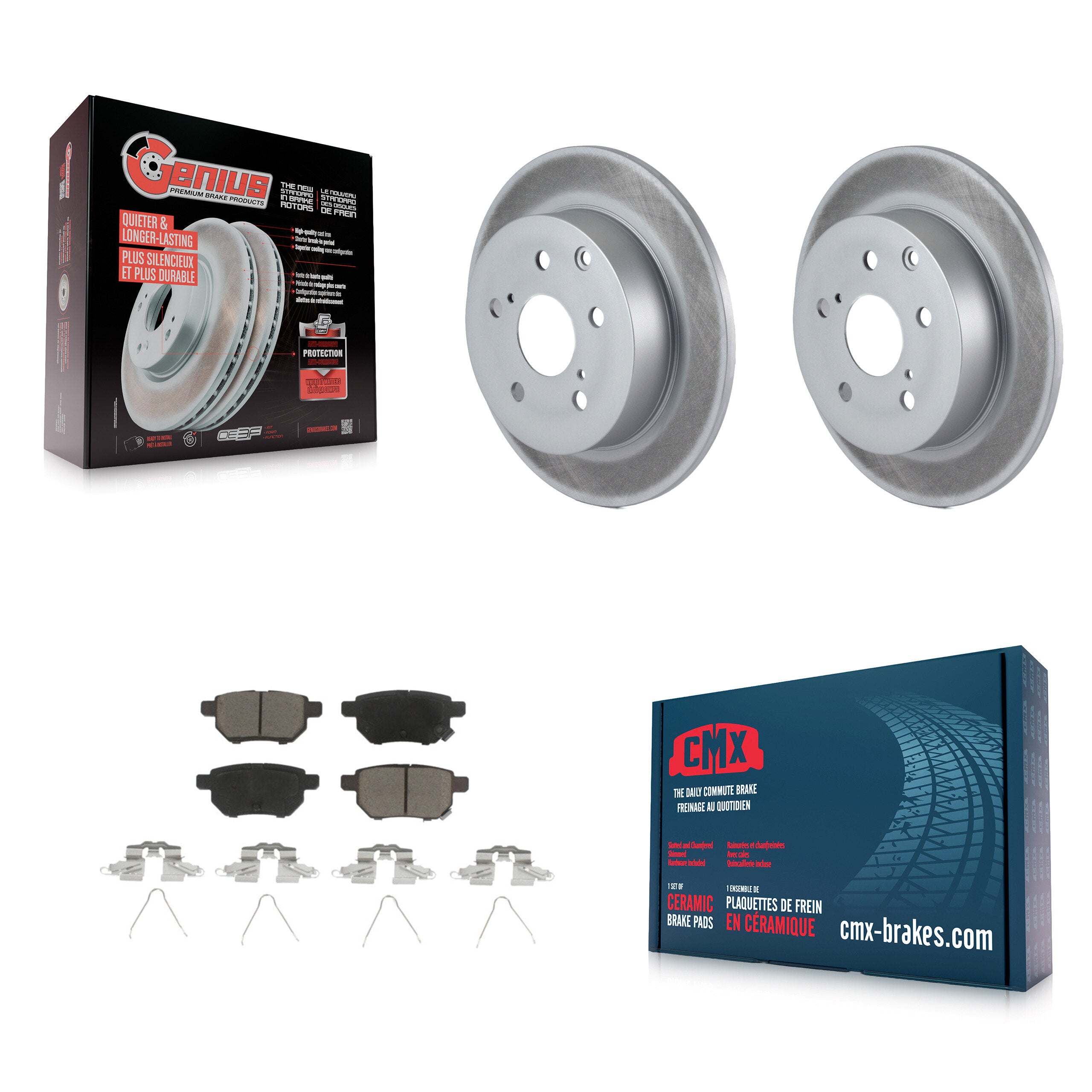 Transit Auto KGC-101517 Disc Brake Kit for 2010 Toyota Matrix - Rear