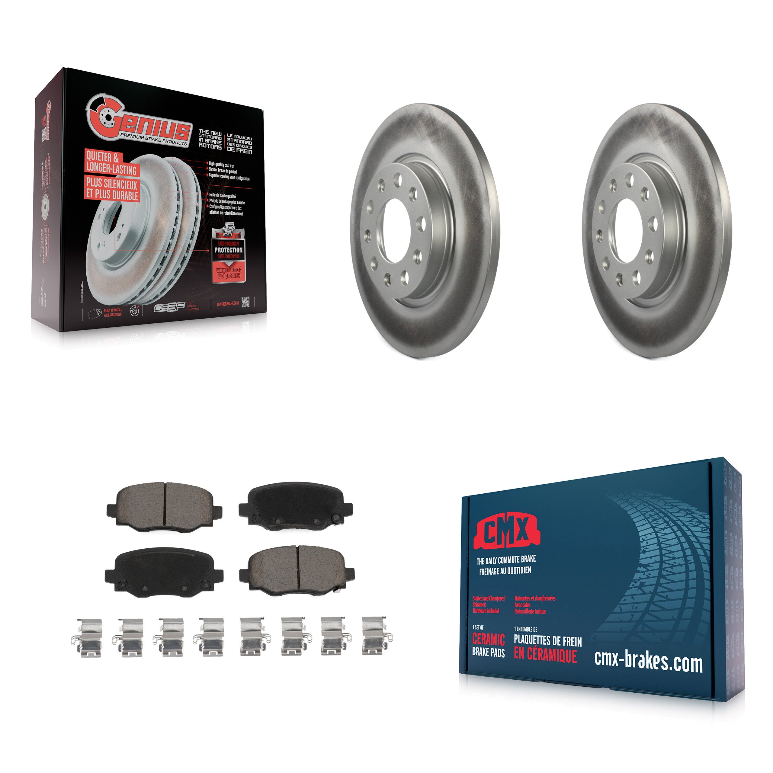 Transit Auto KGC-101522 Disc Brake Kit for 2014-2022 Chrysler 200, Jeep Cherokee - Rear