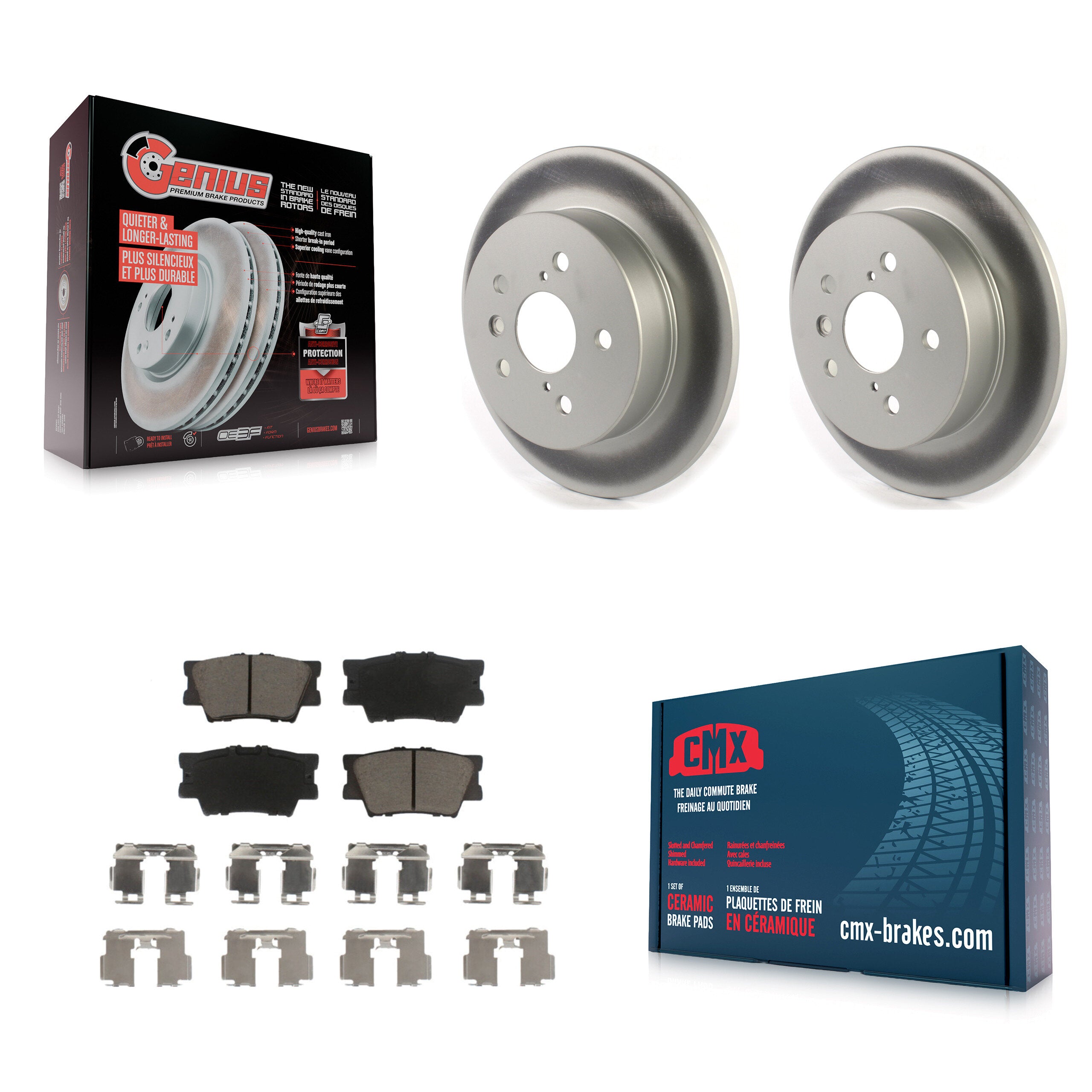 Transit Auto KGC-101531 Disc Brake Kit for 2018-2024 Toyota Camry - Rear
