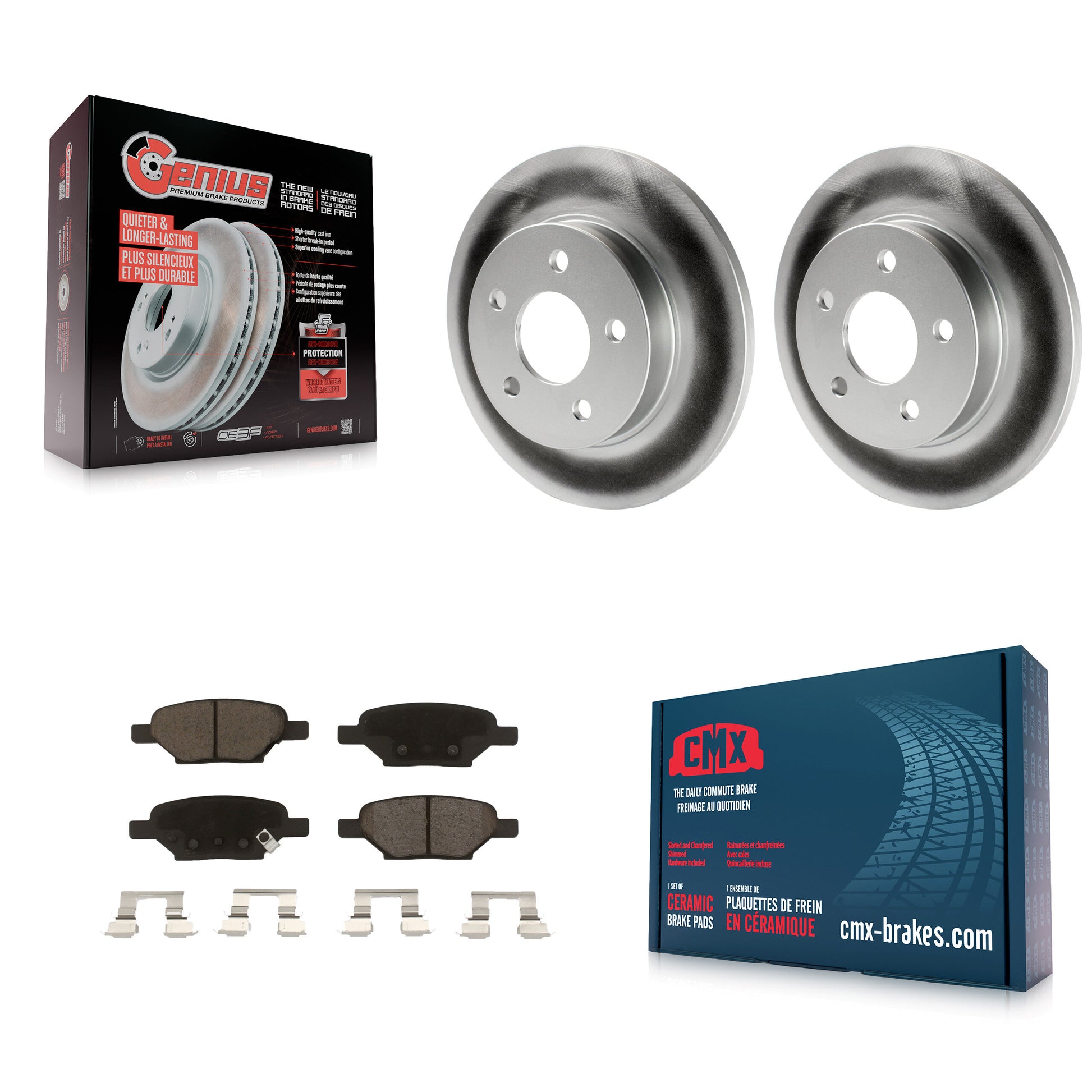 Transit Auto KGC-101548 Disc Brake Kit for 2004-2012 Chevrolet HHR, Chevrolet Cobalt and More - Rear