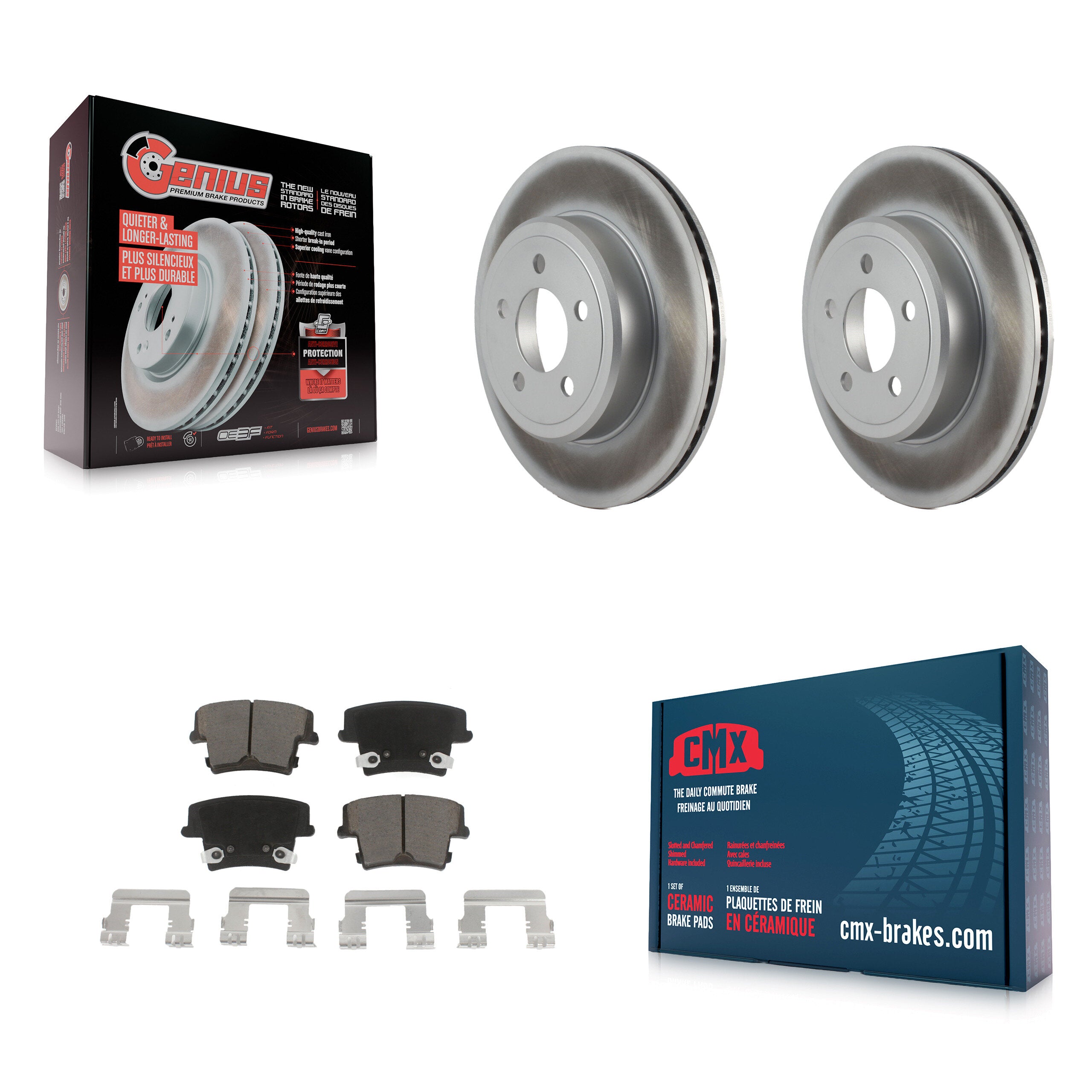 Transit Auto KGC-101551 Disc Brake Kit for 2005-2023 Dodge Challenger, Dodge Charger and More - Rear